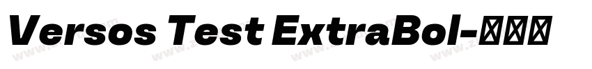 Versos Test ExtraBol字体转换 Versos Test ExtraBol字体转换